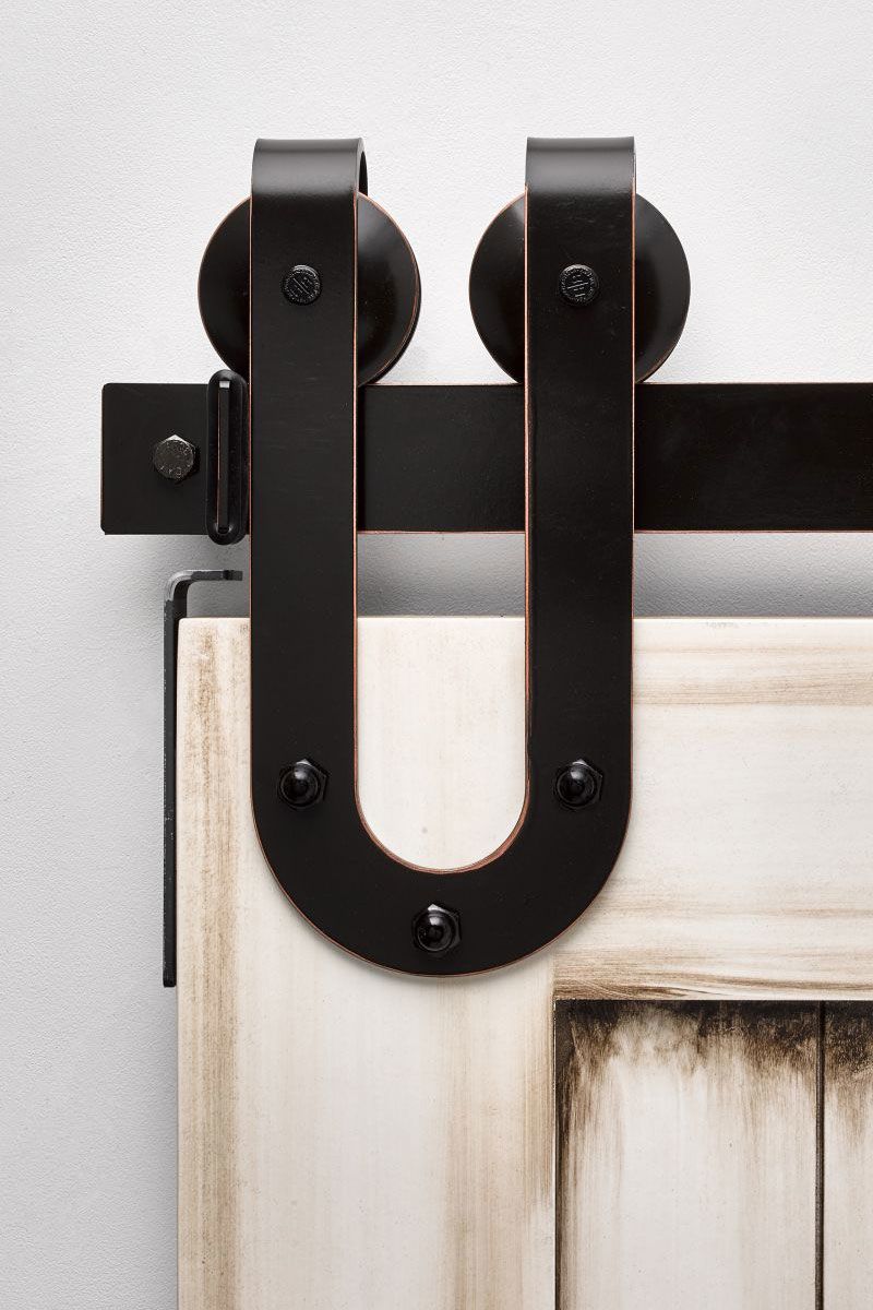 Stallion Horseshoe Barn Door Hardware Kit Rustica Hardware